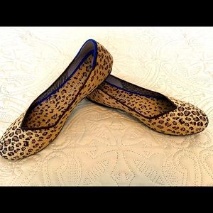 Rothy’s, size 9, cheetah print flats